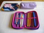 3 school etui,s de grote met inhoud is binnenkant wat los, Ophalen of Verzenden, Gebruikt