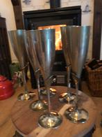 6 Antieke messing wijnglazen, Ophalen