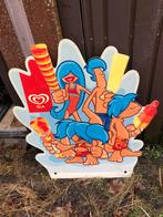 Ola reclame bord met voet stuk, Verzamelen, Ophalen, Gebruikt, Reclamebord