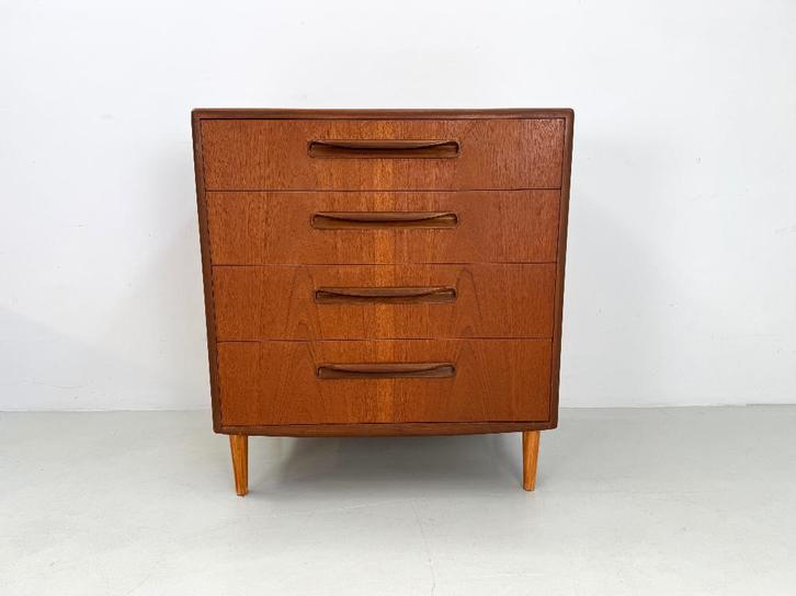 Vintage ladekast G-Plan., Huis en Inrichting, Kasten | Ladekasten, Zo goed als nieuw, Minder dan 100 cm, 50 tot 100 cm, 25 tot 50 cm