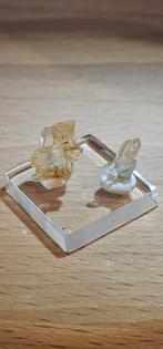 Chloriet & Lemurian Kwarts Kristallen op Sokkel, Ophalen of Verzenden, Mineraal