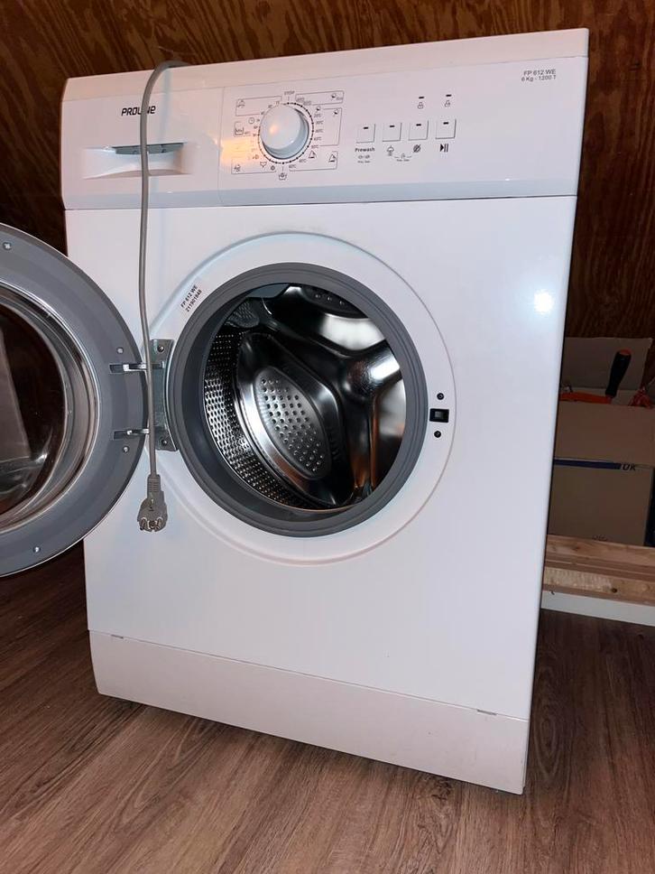 Wasmachine - Proline FP 612 WE, Witgoed en Apparatuur, Wasmachines, Gebruikt, Voorlader, 4 tot 6 kg, 85 tot 90 cm, 1200 tot 1600 toeren