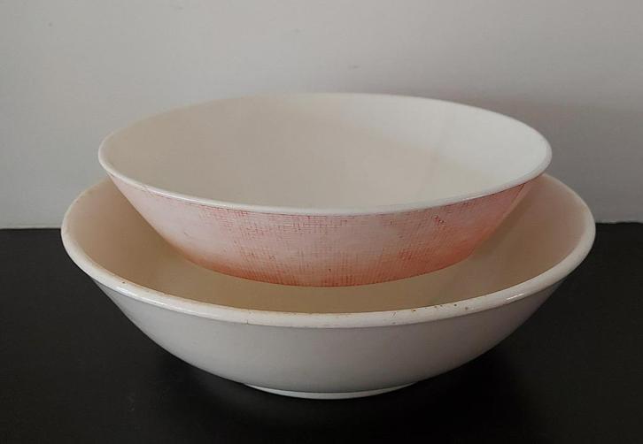 Antiek Regout Sphinx Maastricht 2 kommen schalen creamware, Antiek en Kunst, Antiek | Servies los, Ophalen of Verzenden