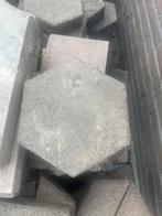 Zeskant Tuintegels Beton 20cm - GRATIS AFHALEN, Tuin en Terras, Tegels en Klinkers, Ophalen, Gebruikt, Minder dan 5 m², Beton
