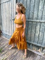 Goudkleurige wikkelrok Sissel Edelbo, Ophalen of Verzenden, Zo goed als nieuw, Overige kleuren, Boven de knie