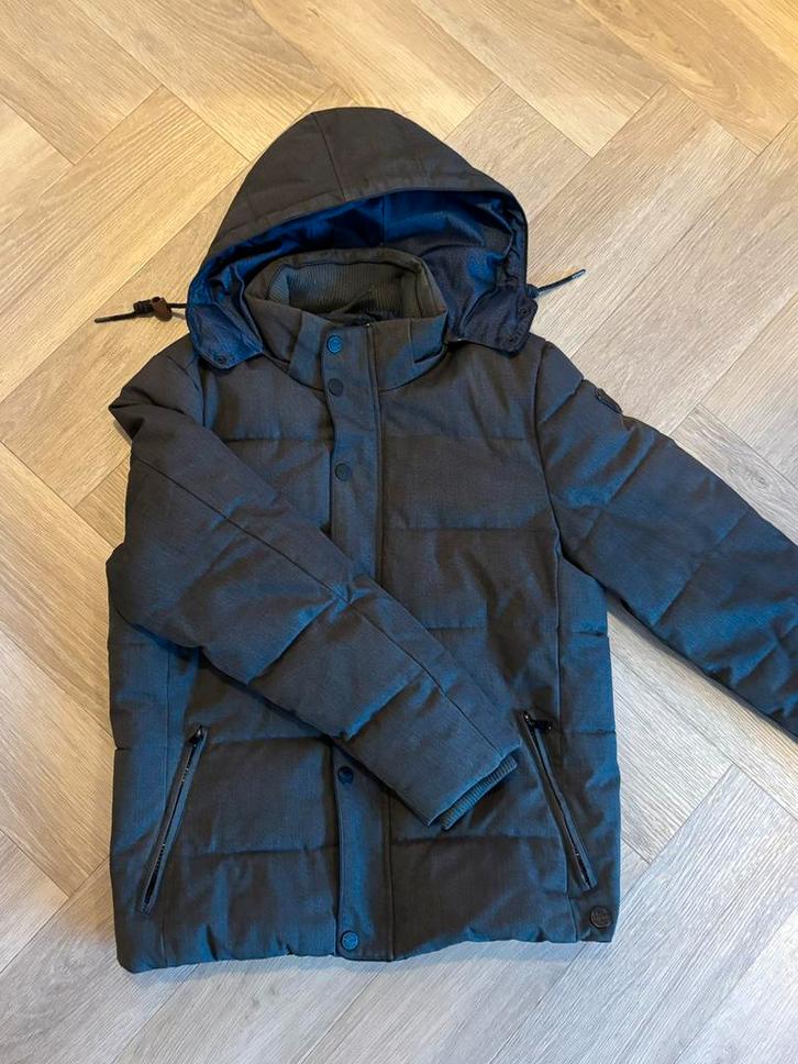 PME Legend Winterjas met Capuchon L, Kleding | Heren, Jassen | Winter, Gedragen, Maat 52/54 (L), Grijs, Ophalen of Verzenden