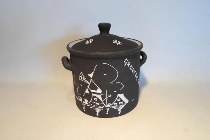 Deksel Pot Groeten Uit Gouda, Antiek en Kunst, Antiek | Keramiek en Aardewerk, Ophalen of Verzenden