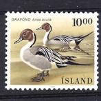 vogel eend pijlstaart IJsland 1986 postfris, Verzenden, Postfris, Dier of Natuur
