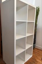 IKEA Kallax Kast - 8 Vakken - Wit, Met plank(en), Kunststof, 100 tot 150 cm, Zo goed als nieuw