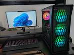 Goed onderhouden gaming PC met monitor, Computers en Software, Desktop Pc's, Zelf gebouwde pc, Zo goed als nieuw, Gaming, SSD