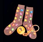 POOL BILJART SOKKEN + SLEUTELHANGER POOL BALL, Ophalen of Verzenden, Nieuw