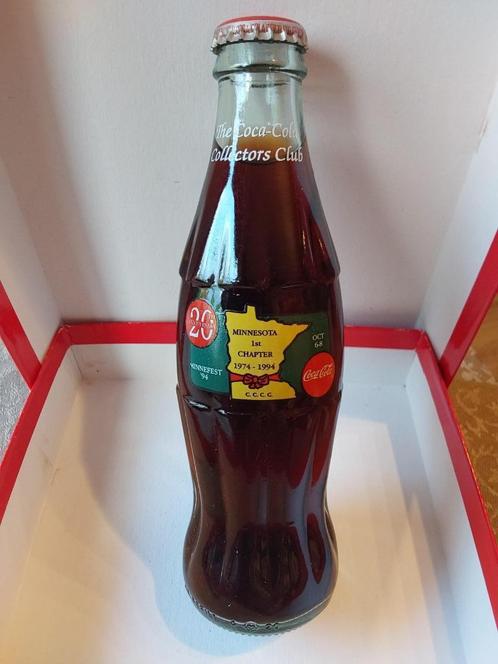 COCA COLA FLES MINNESOTA CHAPTER 1994 COLLECTORS CLUB, Verzamelen, Complete verzamelingen en Collecties, Ophalen of Verzenden