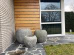 Nieuwe grote betongegoten bloempotten D70 x H65, Ophalen, Steen, Rond, Nieuw