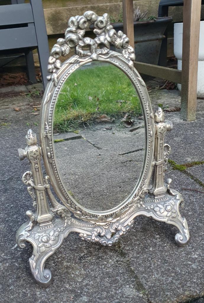 Spiegel kaptafel spiegel brocante, Huis en Inrichting, Woonaccessoires | Spiegels, Zo goed als nieuw, Minder dan 50 cm, Minder dan 100 cm
