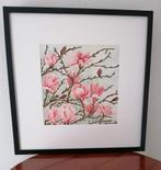 Schilderij magnolia 50 x 50 cm Aquarel guache, Ophalen