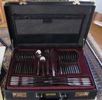 12 delig bestek compl. in koffer - (70 delig) 18/10, Ophalen of Verzenden, Nieuw, Rvs of Chroom, Bestekset