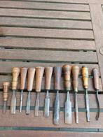 Diverse antieke beitels, Doe-het-zelf en Verbouw, Gereedschap | Handgereedschap, Gebruikt, ., Ophalen of Verzenden, .
