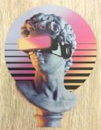 OUTRUN Zon David Vaporwave Synthwave Vinyl STICKER, Nieuw, Verzenden