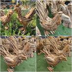 Handgemaakte teakhout beelden dieren, Tuin en Terras, Ophalen, Nieuw, Hout