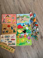 Houten Kinder puzzels 1 stuks, met een sensorische erbij, Ophalen of Verzenden, Zo goed als nieuw