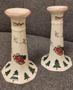 MASON’S Christmas Village 🏘️ 2 Kandelaars🎁 Sint Kerst kado, Huis en Inrichting, Keuken | Servies, Ophalen, Overige typen, Zo goed als nieuw