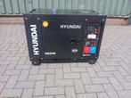 HYUNDAI HDG90 Heavy duty diesel generator 400V 7,5Kva, Gebruikt, Dieselolie, Geluidgedempt, Ophalen of Verzenden