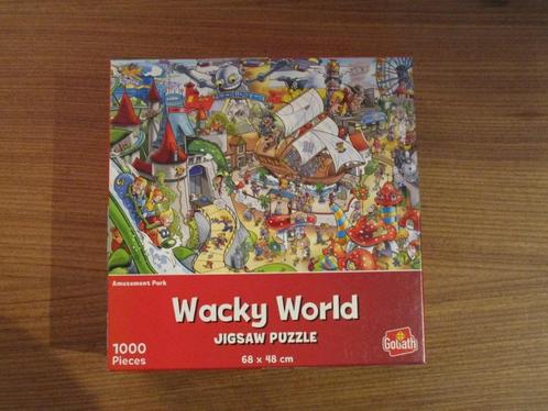 Nr.107: Wacky World jigsaw puzzel van Goliath Pretpark Amuse, Hobby en Vrije tijd, Denksport en Puzzels, Zo goed als nieuw, Legpuzzel