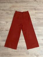 Arket rode dames broek wijde pijp maat S, Ophalen of Verzenden, Zo goed als nieuw, Arket, Maat 36 (S)