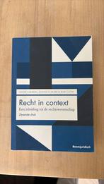 Sanne Taekema - Recht in context, Boeken, Ophalen of Verzenden, Zo goed als nieuw, Sanne Taekema; Jeanne Gaakeer; Marc Loth