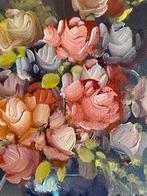 Prachtig schilderij Bloemenstilleven in lijst, Ophalen of Verzenden