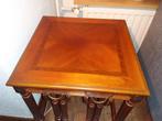 set van 3 mahonie bijzettafels, Minder dan 55 cm, Gebruikt, Vierkant, Hout