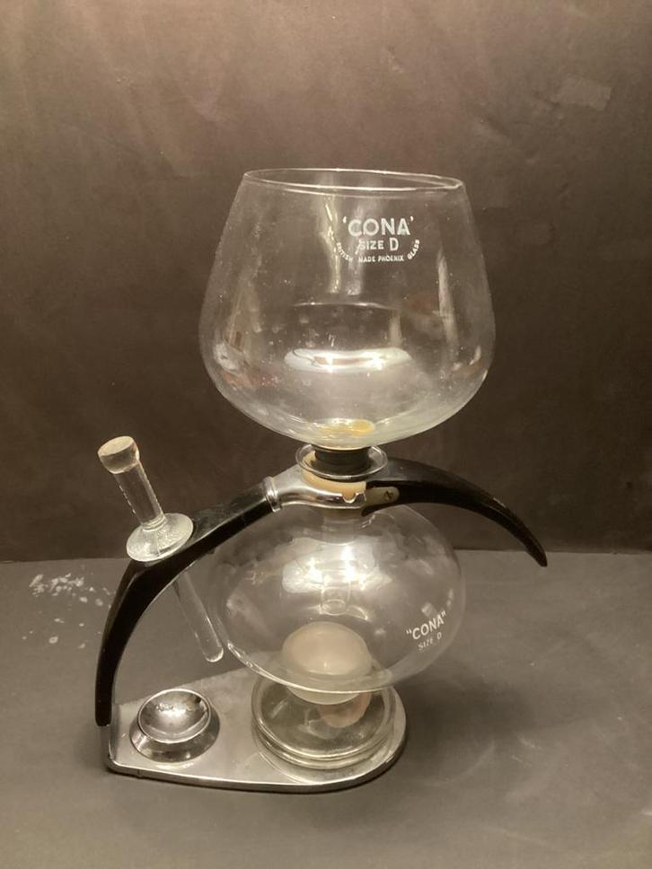 CONA 'Size D-Genius All-Glass' koffiezetter, Witgoed en Apparatuur, Koffiezetapparaten, Gebruikt, Gemalen koffie, Overige modellen