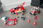 Playmobil brandweer met extra politie motor en rode kruis, Ophalen, Gebruikt, Complete set