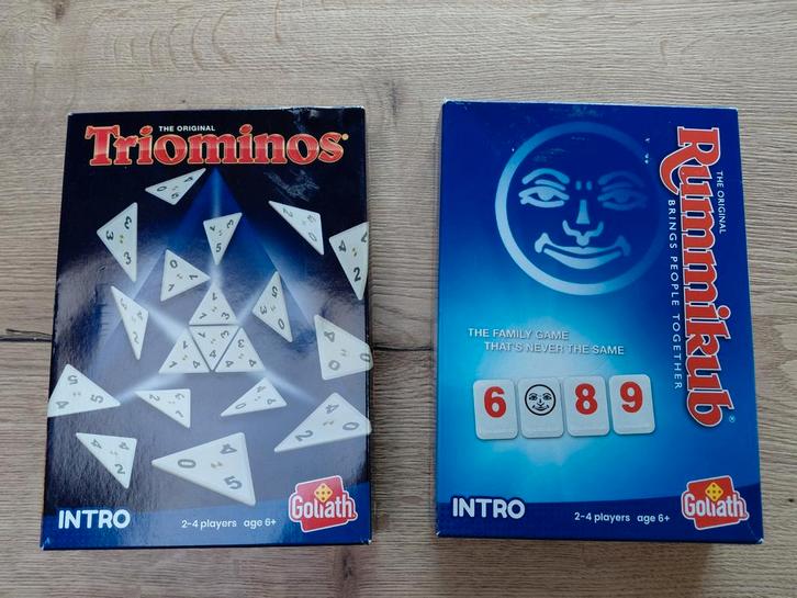 Triominos & Rummikub Reiseditie - Nieuw!, Hobby en Vrije tijd, Gezelschapsspellen | Bordspellen, Nieuw, Een of twee spelers, Drie of vier spelers