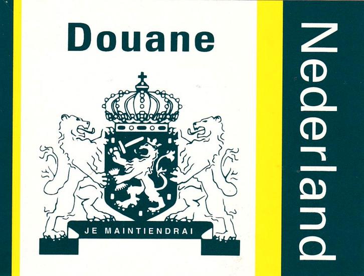Sticker Douane Nederland (2), Verzamelen, Stickers, Zo goed als nieuw, Overige typen, Verzenden