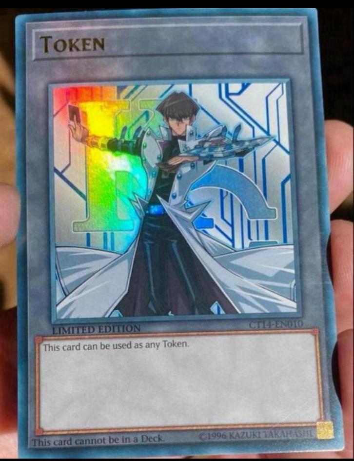 Yu-Gi-Oh! Kaiba Token CT14 Tin Promo !, Hobby en Vrije tijd, Verzamelkaartspellen | Yu-gi-Oh!, Zo goed als nieuw, Losse kaart