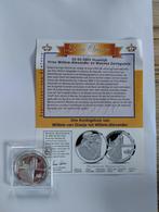 Leve Oranje - Zilveren Huwelijkspenning Willem en Maxima, Postzegels en Munten, Munten | Nederland, Ophalen of Verzenden, Koning Willem III