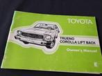 Toyota Trueno Corolla Liftback Handleiding Engels, Ophalen of Verzenden