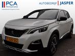 Peugeot 3008 1.6 turbo GT Line Autom LED Navi pdc v+a keyles, Euro 6, Met garantie (alle), Leder en Stof, Wit