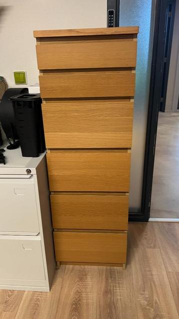 IKEA MALM ladekast met 6 lades - met spiegel - afbeelding 4
