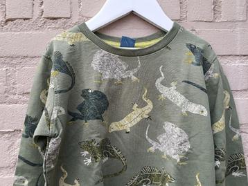 Herfst trui groen met salamanders mt.122 beschikbaar voor biedingen