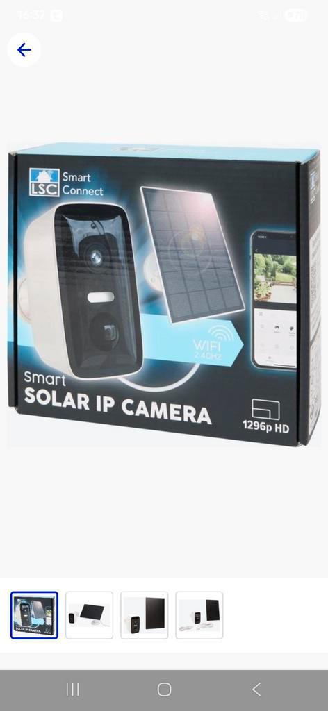 LSC Smart Connect Solar Camera - Draadloze beveiliging, Audio, Tv en Foto, Videobewaking, Nieuw, Buitencamera, Ophalen of Verzenden