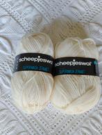 2x 90 = 180 m 100% wol Scheepjes wol nld 3,5/4, Ophalen of Verzenden, Nieuw, Breien of Haken, Wol of Garen
