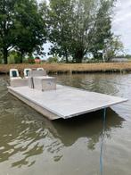 Aluminium ponton boot vlot inboard kubota, Watersport en Boten, Sloepen, Ophalen