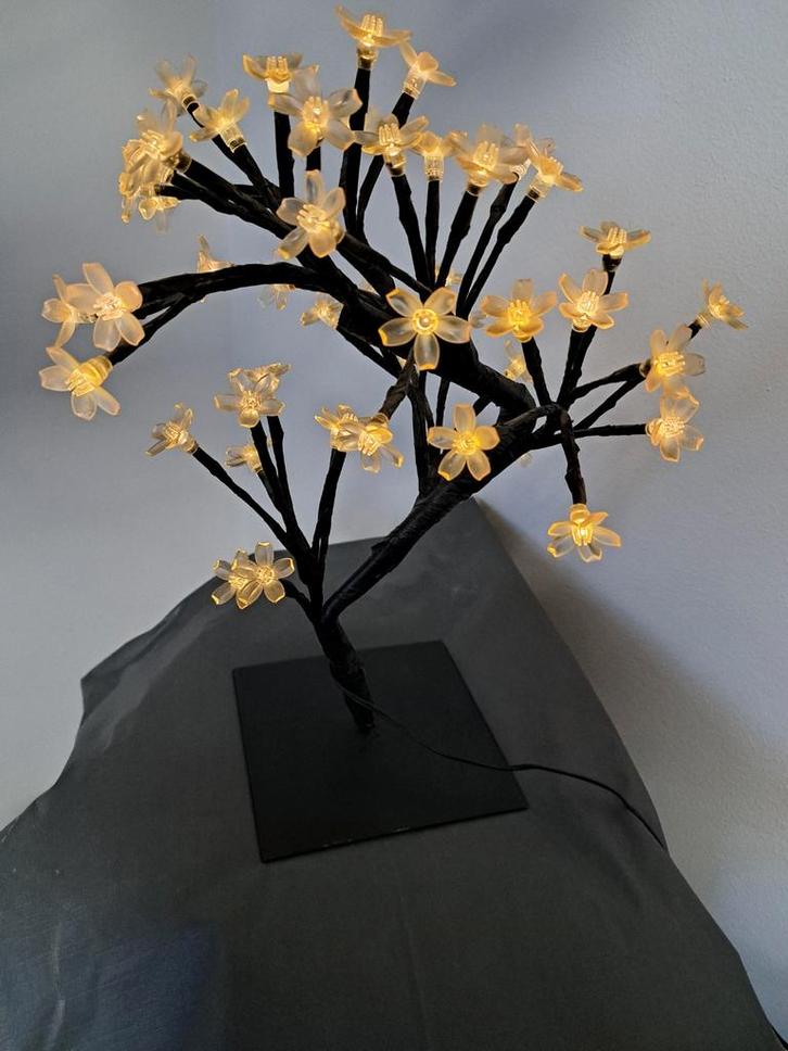 Tafellamp Bloesem Lamp Esdoorn Lampje Sfeer Decoratie, Huis en Inrichting, Lampen | Tafellampen, Zo goed als nieuw, Minder dan 50 cm