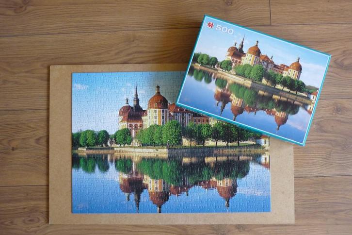 Jumbo '' MORITZBURG , DRESDEN (Duitsland) '' 500 st., Hobby en Vrije tijd, Denksport en Puzzels, Gebruikt, Legpuzzel, 500 t/m 1500 stukjes