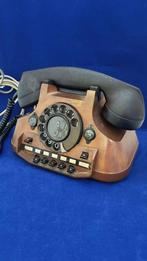 Antieke bronzen telefoon, hoorn van bakeliet. VIT, Antiek en Kunst, Ophalen of Verzenden