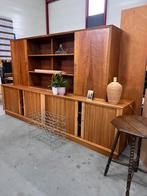 Vintage design wandmeubel dressoir kast 300 cm, Huis en Inrichting, Kasten | Wandmeubels, 300 cm of meer, Ophalen of Verzenden