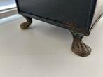Vintage Zinken Plantenbak met Pootjes, Gebruikt, Minder dan 30 cm, Minder dan 60 cm, Ophalen of Verzenden