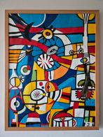 Modern abstract schilderij 68x 53x 2,5 cm, Antiek en Kunst, Kunst | Schilderijen | Abstract, Ophalen of Verzenden